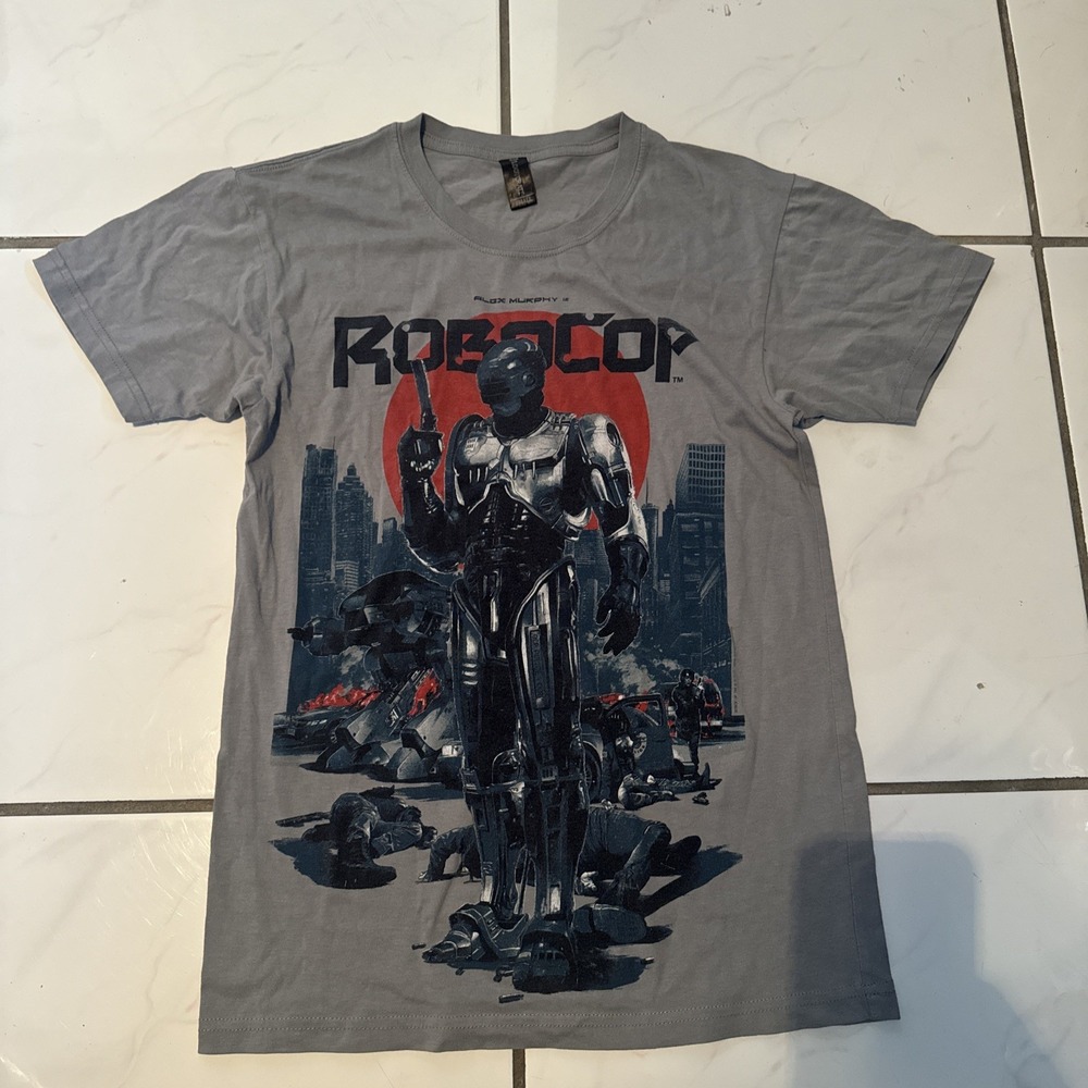 Lootcrate ROBOCOP Men's Size S T-Shirt Gray Graphic Tee G2D19